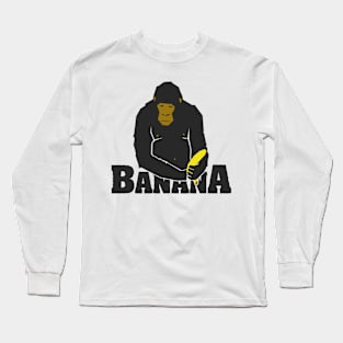 Banana Gorilla Long Sleeve T-Shirt